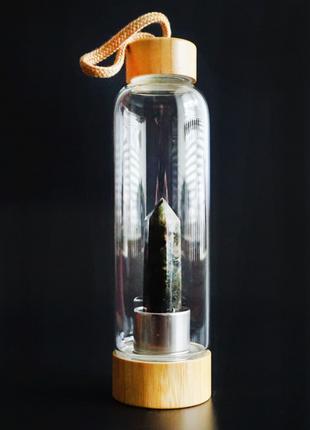 Бутылка для воды с кристаллом Лабрадорит 550 мл