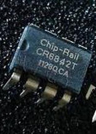 Микросхема CR6842T, ШИМ контроллер питания, DIP8