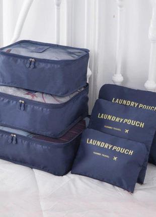 Набір дорожніх органайзерів Laundry Pouch Travel Blue