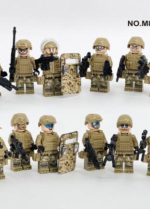 Фигурки человечки военные  спецназ солдаты полиция для лего lego