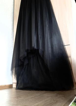 Невероятная юбка-шлейф ассиметрия 🖤 макси