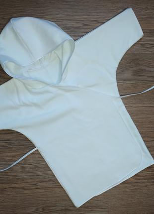 Рубашка крестильная махровая белая сорочка для крещения подарок