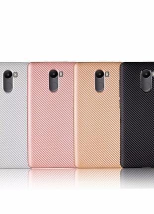 Карбоновый TPU чехол для Xiaomi Redmi 4.