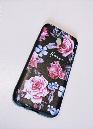 Чехол с 3D рисунком Flowers Case для Samsung J5 2017