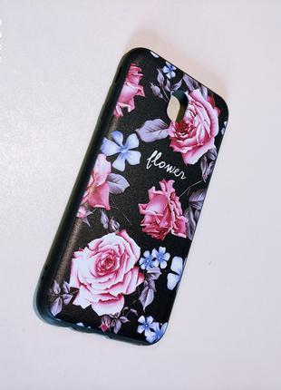 Чехол с 3D рисунком Flowers Case для Samsung J7 2017