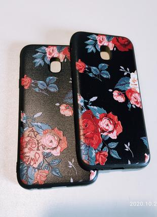 Чехол с 3D рисунком Flowers Case для Samsung j3 2017