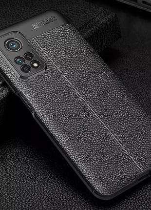 Кожаный чехол с защитой камеры для Xiaomi Mi10T | mi10t pro