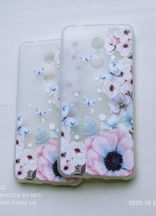 Чехол с 3D рисунком Flowers Case для Xiaomi Redmi 5 / Редми 5