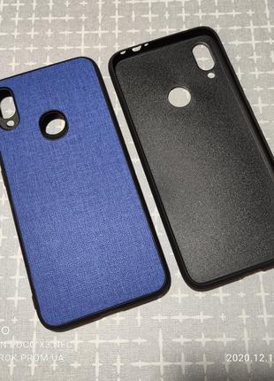 Чехол бампер cotton для Xiaomi Redmi Note 7 синий