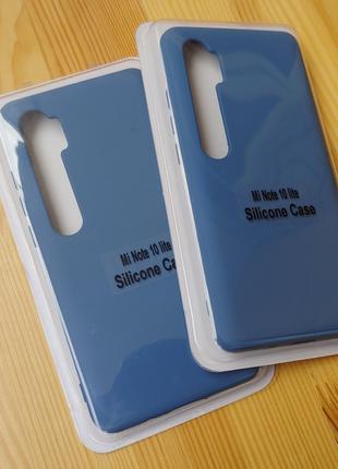 Чехол силиконовый КЕЙС для для Xiaomi Mi Note 10 СИНИЙ