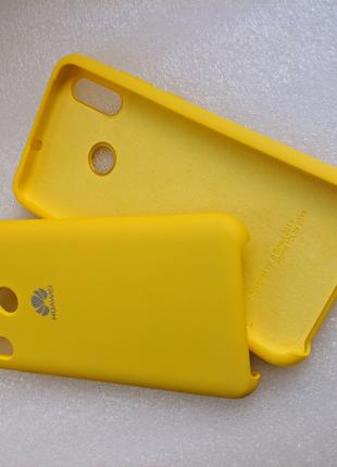 Чохол накладка СИЛІКОН КЕЙС жовтий для Huawei P Smart 2019 #