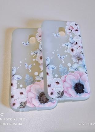 Чехол с 3D рисунком Flowers Case для Samsung j3 2017