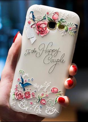 Чохол з 3D малюнком Flowers Case для Samsung A5 2017.