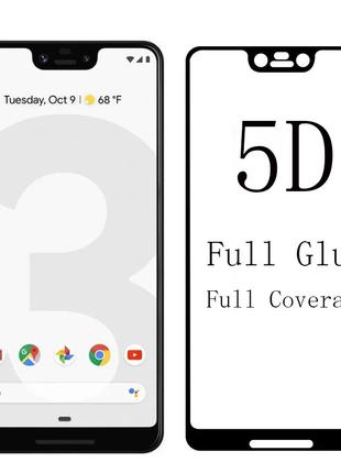 Защитное стекло полный клей для Google Pixel Пиксель 3 XL