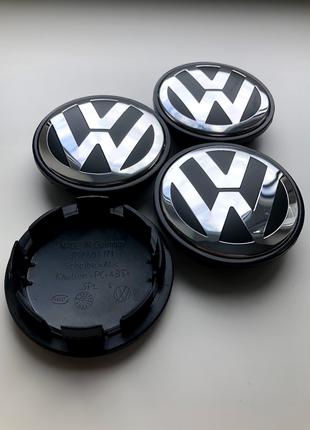 Колпачки заглушки на литые диски Фольсваген VW 65мм 3B7 601 171