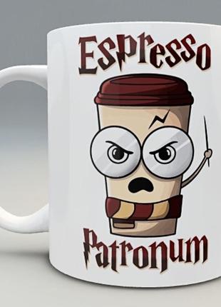 🎁 подарок чашка espresso patronum гарри поттер