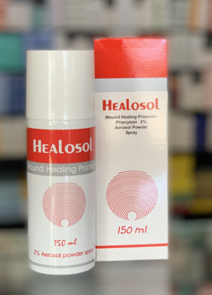 Healosol Spray Хилосол 2% спрей раны пролежни ожоги 150 мл Египет