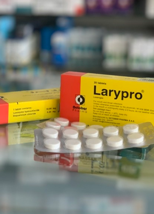 Larypro Ларіпро від болю в горлі від ангіни 20 табл Єгипет