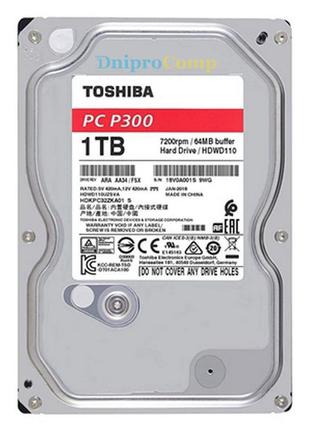 Новий жорсткий диск 3.5" 1TB TOSHIBA (HDWD110UZSVA)