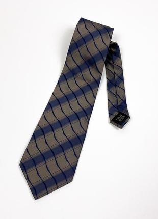Ermenegildo zegna винтажный шелковый галстук silk
