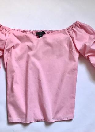 Блуза з об‘ємними рукавами primark, кофта ніжно рожевого кольору