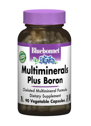 Мультиминералы + Бор с Железом, Bluebonnet Nutrition, 90 вегет...