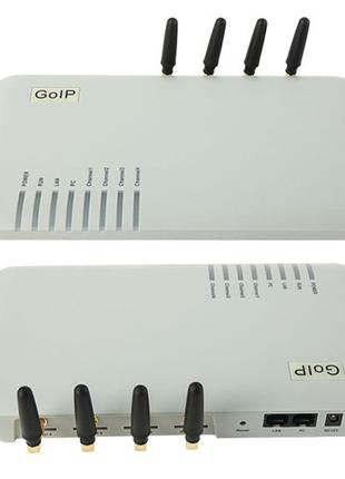 VoIP GSM шлюз GoIP 4 канала SIP H.323
