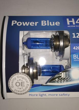 Авто лампы BREVIA H4 POWER BLUE 12V