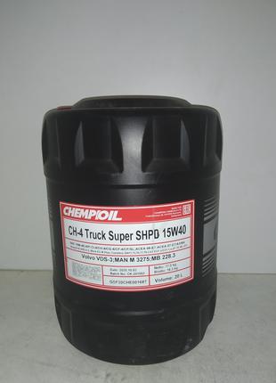 Масло моторное Chempioil CH-4 TRUCK Super SHPD 15W40 20л