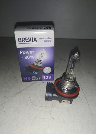 Авто лампа Brevia 12V H9 Power +30%