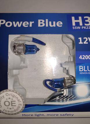Авто лампы BREVIA H3 POWER BLUE 12V