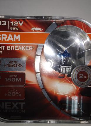 Лампа Н3 12V 55 W OSRAM Night Breaker Lazer +150% (2шт)