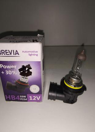 Авто лампа BREVIA HB4 POWER +30% 12V