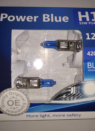 Авто лампы BREVIA H1 POWER BLUE 12V 4200k