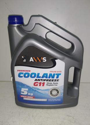 Антифриз Axxis BLUE G11 Coolant (синій) -40 (Каністра 5 кг)