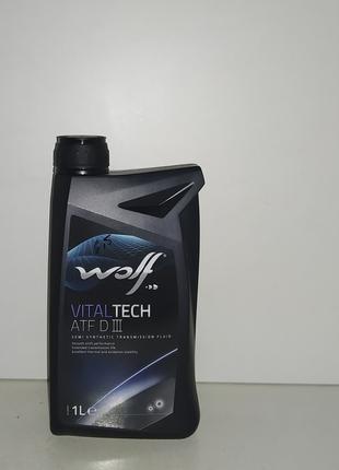 Масло трансмиссионное Wolf VitalTech ATF DIII 1 л