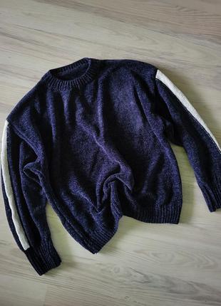 Велюровый свитер, полувер, джемпер