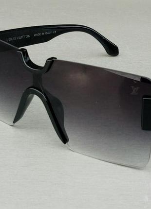 Louis vuitton стильные женские солнцезащитные очки черные с гр...