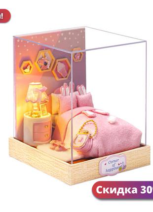 3D Румбокс кукольный дом DIY Cute Room QT-028 Спальня детский ...