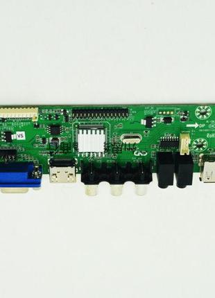 Универсальный контроллер скалер монитора с тюнером Т2 DTV3663-...