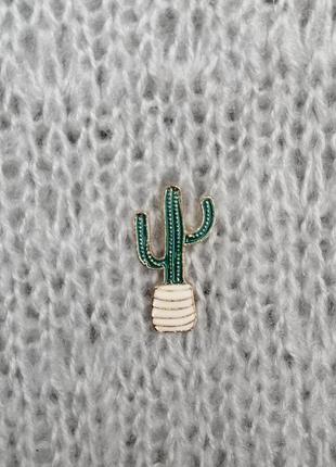 Брошь, пин, значок кактус cactus