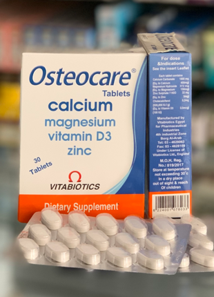Osteocare Остеокер кальций магний цинк витамин D3 30 табл Египет