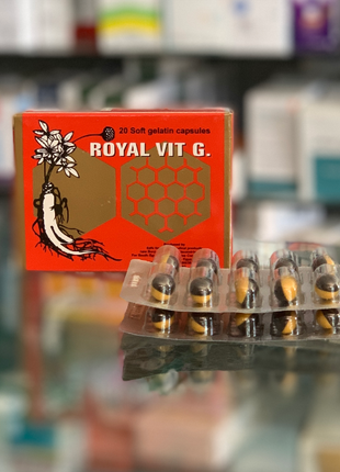 Royal vit G Роял Віт G Королівські вітаміни женьшень 20 капс