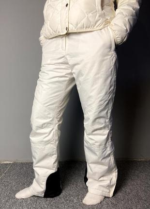 Женские штаны лыжные белые  m - сноубордические recco