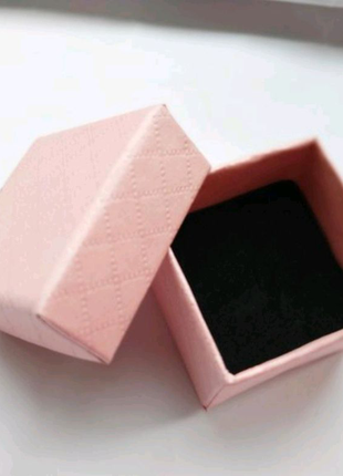 Розовая коробочка коробка для кольца предложение запонок подарок