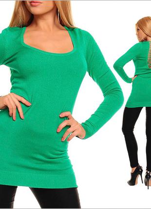 Туника - платье зеленого цвета