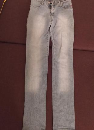 Джинсы прямые dlf jeans искусственно состаренные 34 размер #ро...