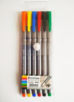 Набір кольорових гелевих ручок 6 шт.