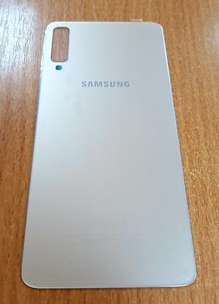 Задняя крышка для Samsung Galaxy A7 2018 A750F золотистая (gol...