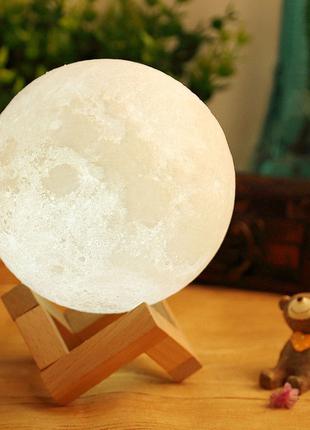 Лампа луна 3D Moon Lamp Настольный светильник луна на сенсорно...